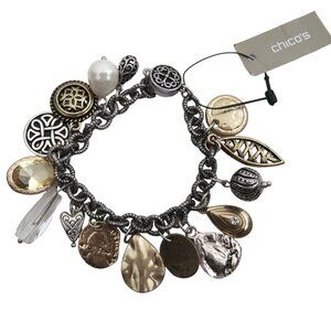 CHICO'S Charm Bracelet NWT magnetic closure